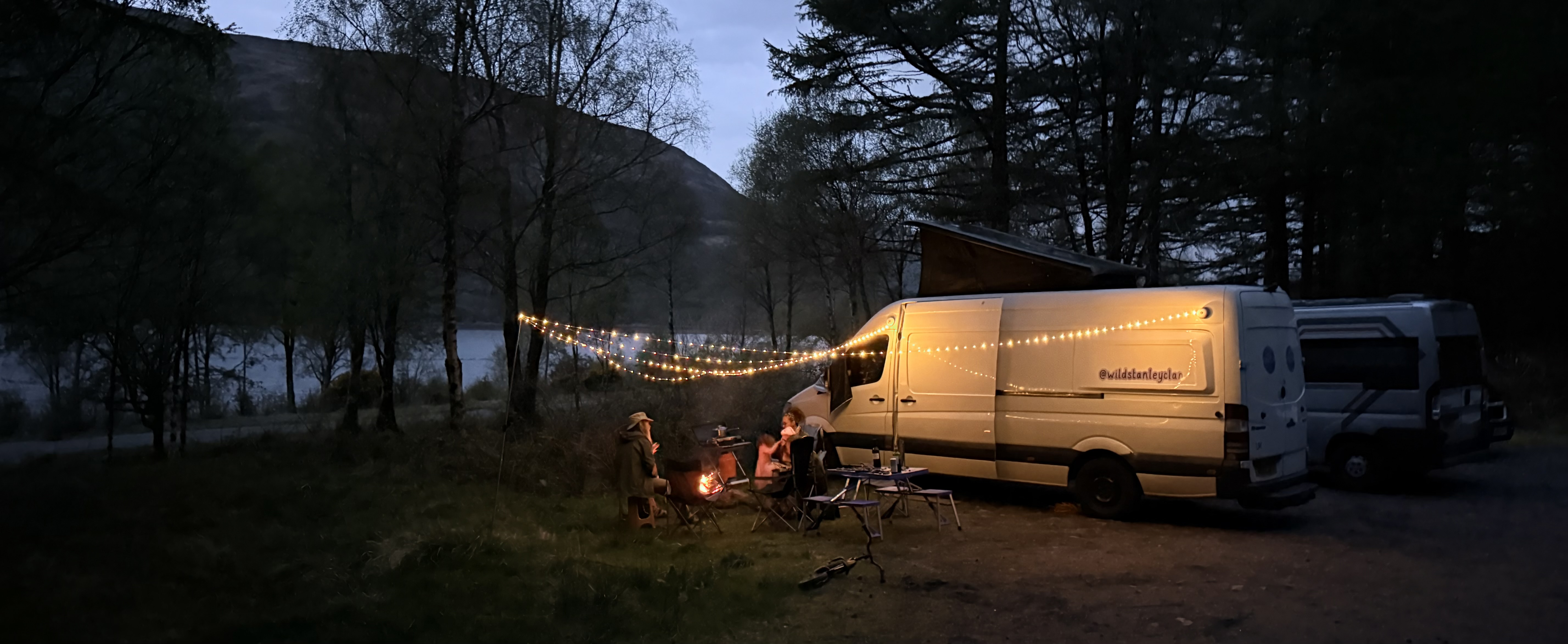 Inside the campervan living space